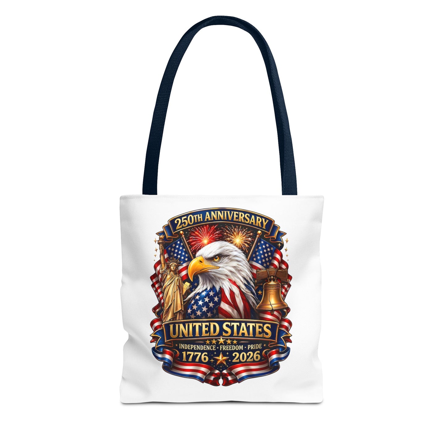 United States 250th Anniversary Tote Bag — Eagle & Flags 1776–2026