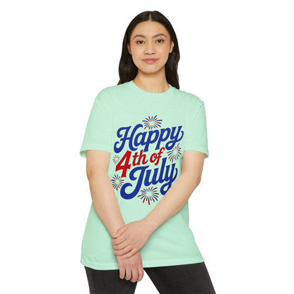 Happy 4th of July T-Shirt — Retro Fireworks Independence Day Tee