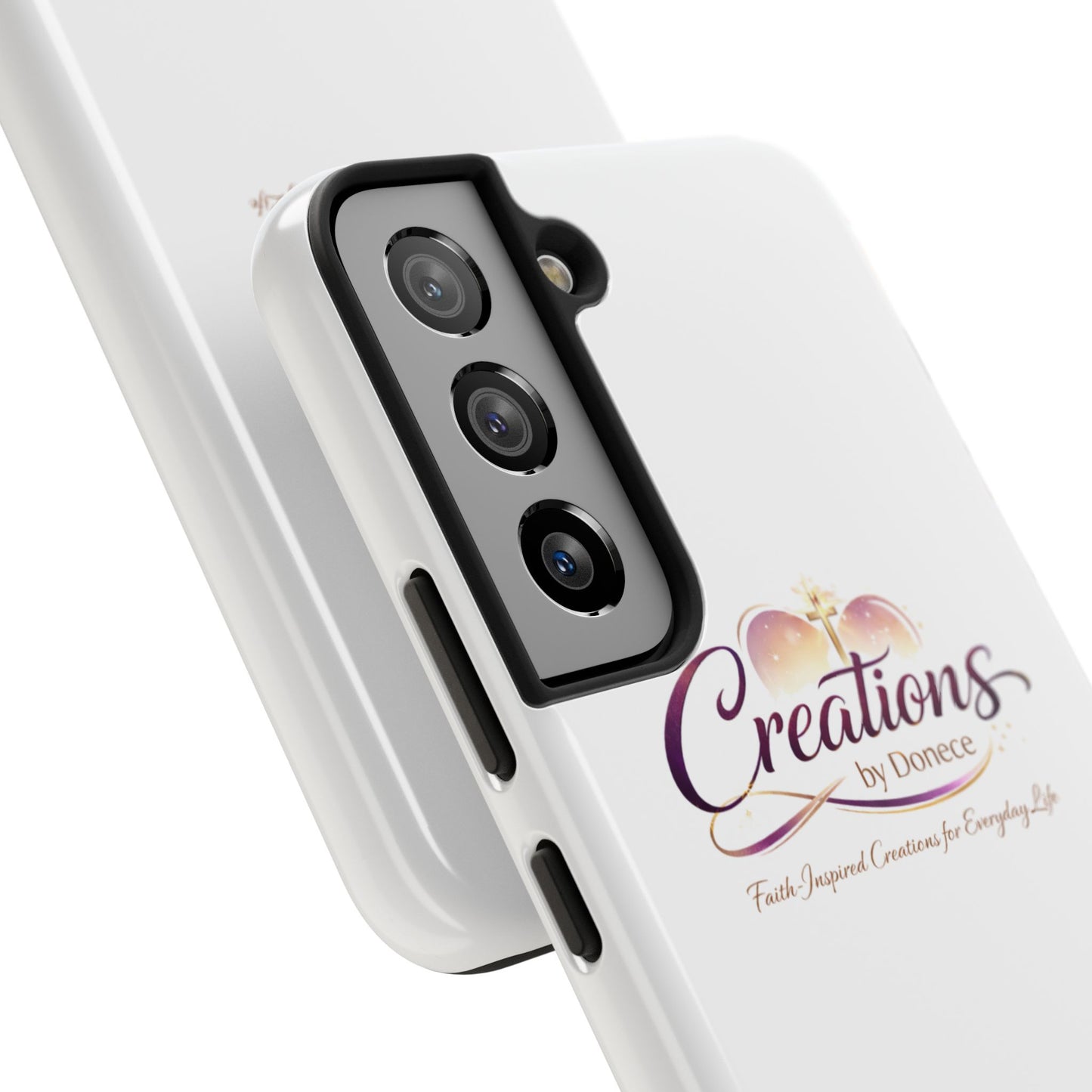 Tough Phone Case - "Creations by Donece" Logo Protective Cover
