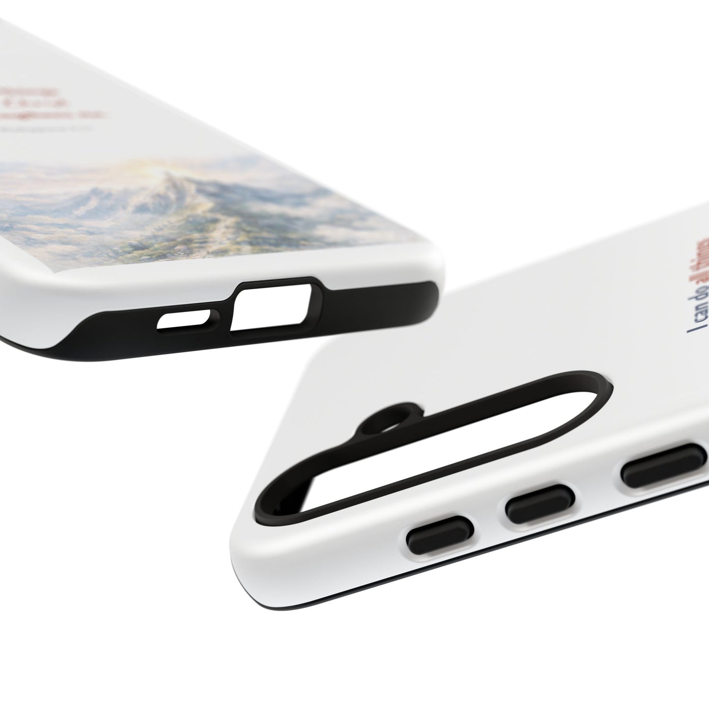 Christian Phone Case – “I Can Do All Things Through Christ” Inspirational Tough Case