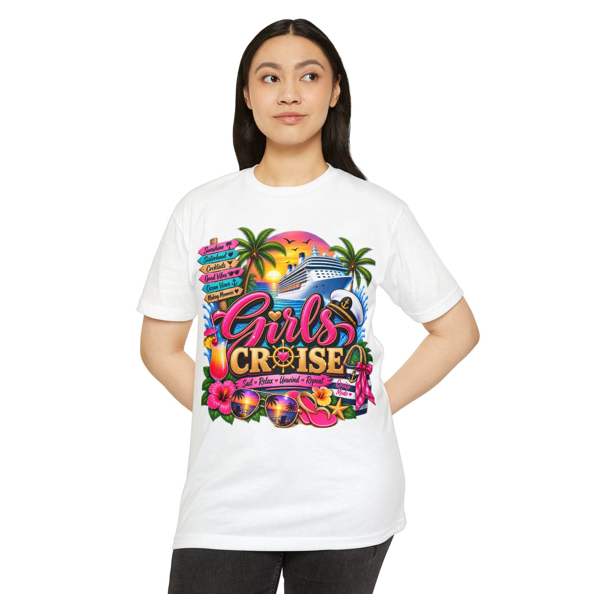 Girls Cruise T-Shirt — Tropical Bachelorette Cruise Shirt