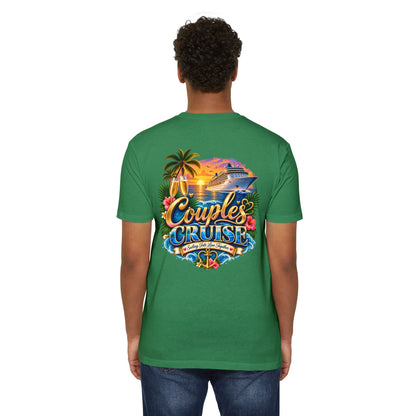 Couples Cruise T-Shirt — Tropical Cruise Vacation Graphic Tee
