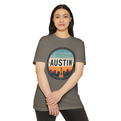 Austin Skyline Guitar T-Shirt