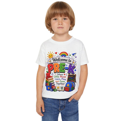 Welcome to Pre-K Toddler T-Shirt — Colorful Back-to-School Preschool Shirt
