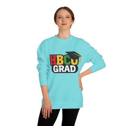 HBCU Grad Sweatshirt — Graduation Crewneck with Mortarboard
