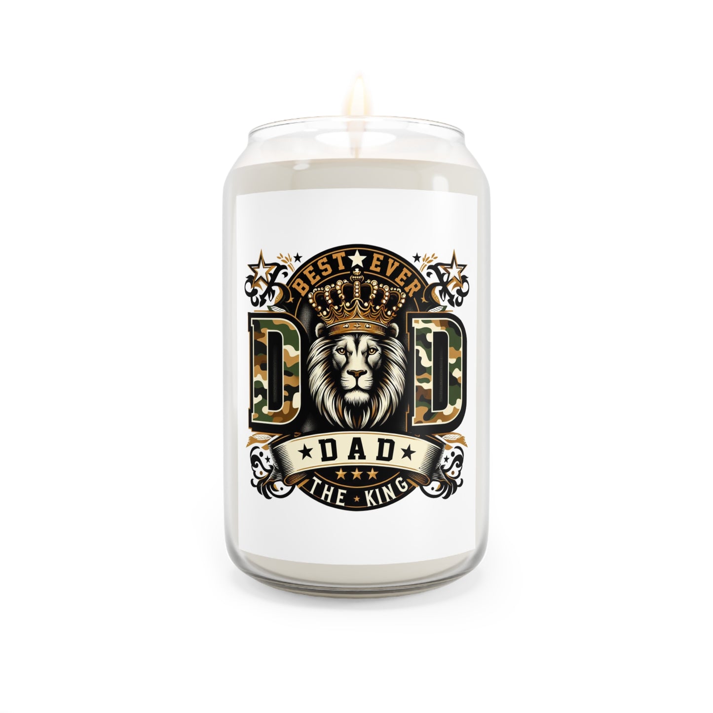 Dad Candle — "Best Ever Dad" Scented Soy Candle (13.75oz)