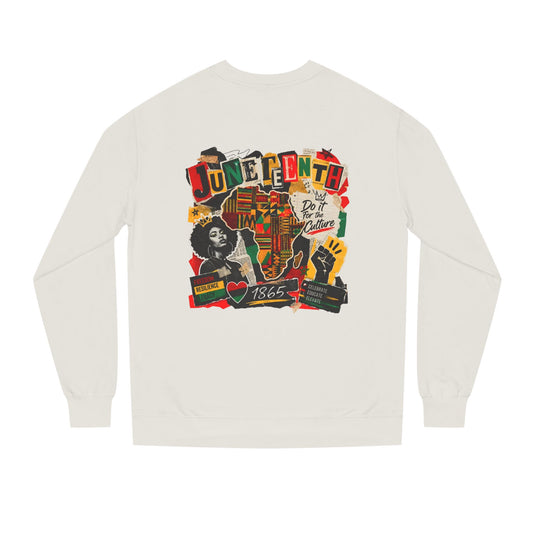 Juneteenth Celebration Sweatshirt — African Heritage '1865' Graphic Crewneck