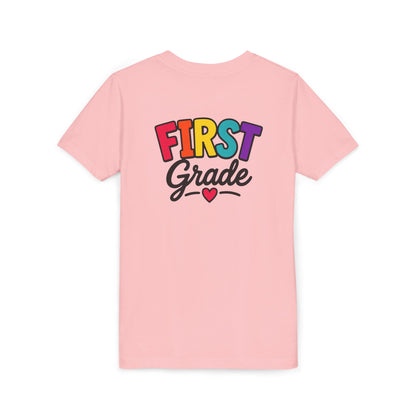 First Grade Youth T‑Shirt — Colorful Back-to-School Tee
