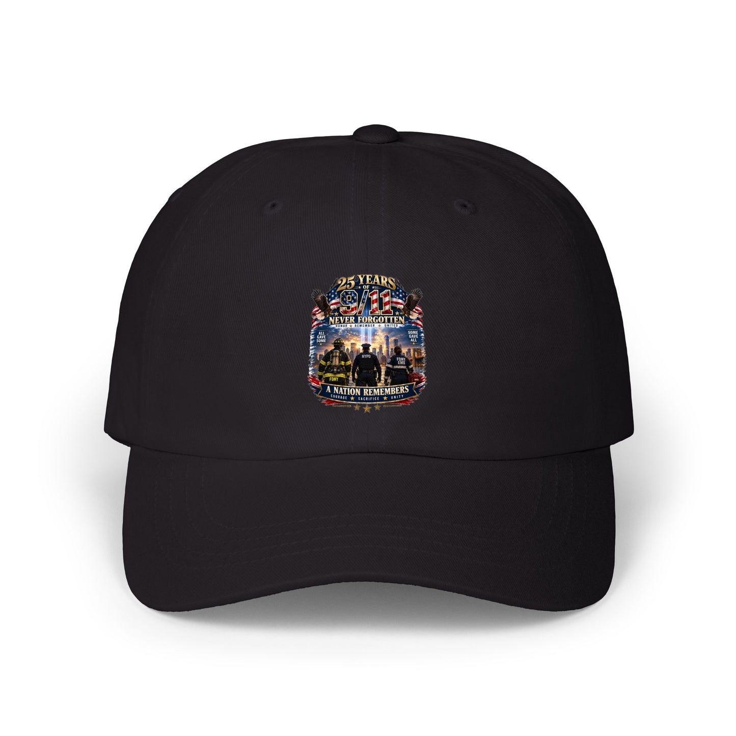 Dad Cap with Patriotic Vintage Military Emblem — Classic American Tribute Hat