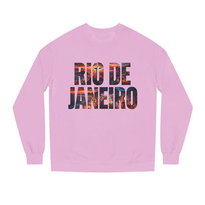 Rio de Janeiro Graphic Sweatshirt — Sunset Typography Travel Crewneck