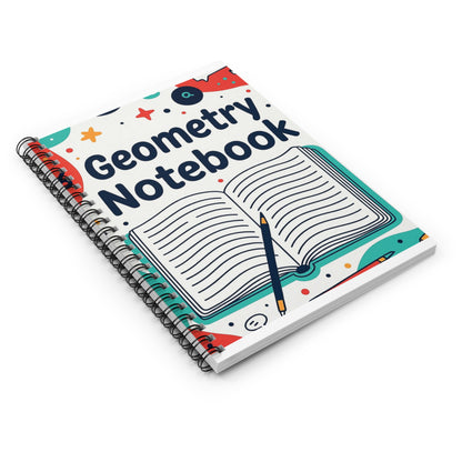 Geometry Notebook — Spiral Ruled School Notebook for Students