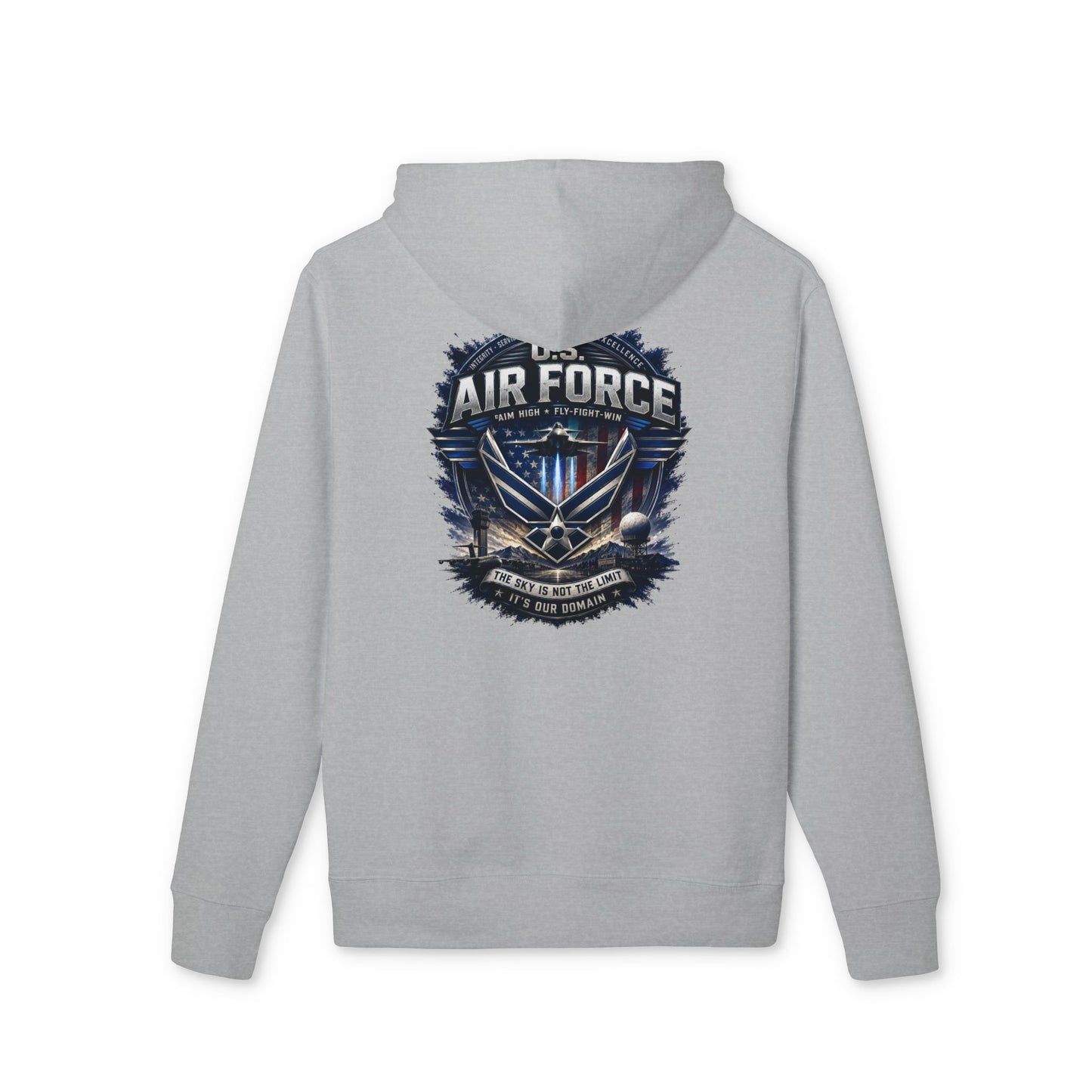 Air Force Emblem Hoodie — Military Wings Graphic Pullover