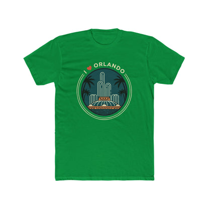 Orlando Fountain Retro Graphic Tee — I  Orlando Travel T‑Shirt