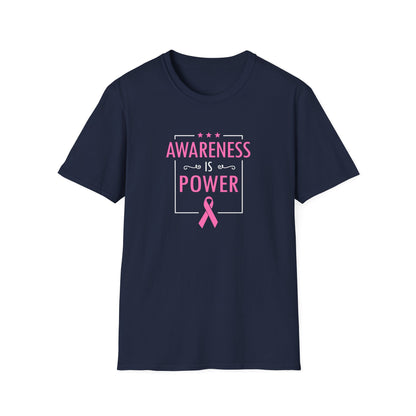 Awareness Is Power Breast Cancer Awareness T-Shirt