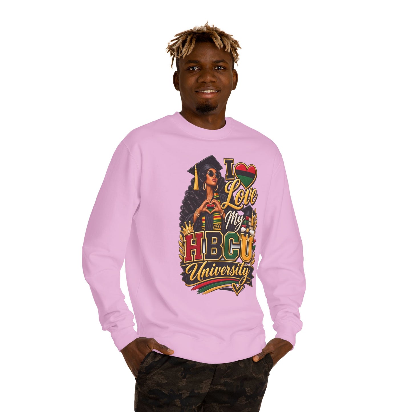 HBCU Pride Sweatshirt — "I Love My HBCU University" Alumni Crewneck