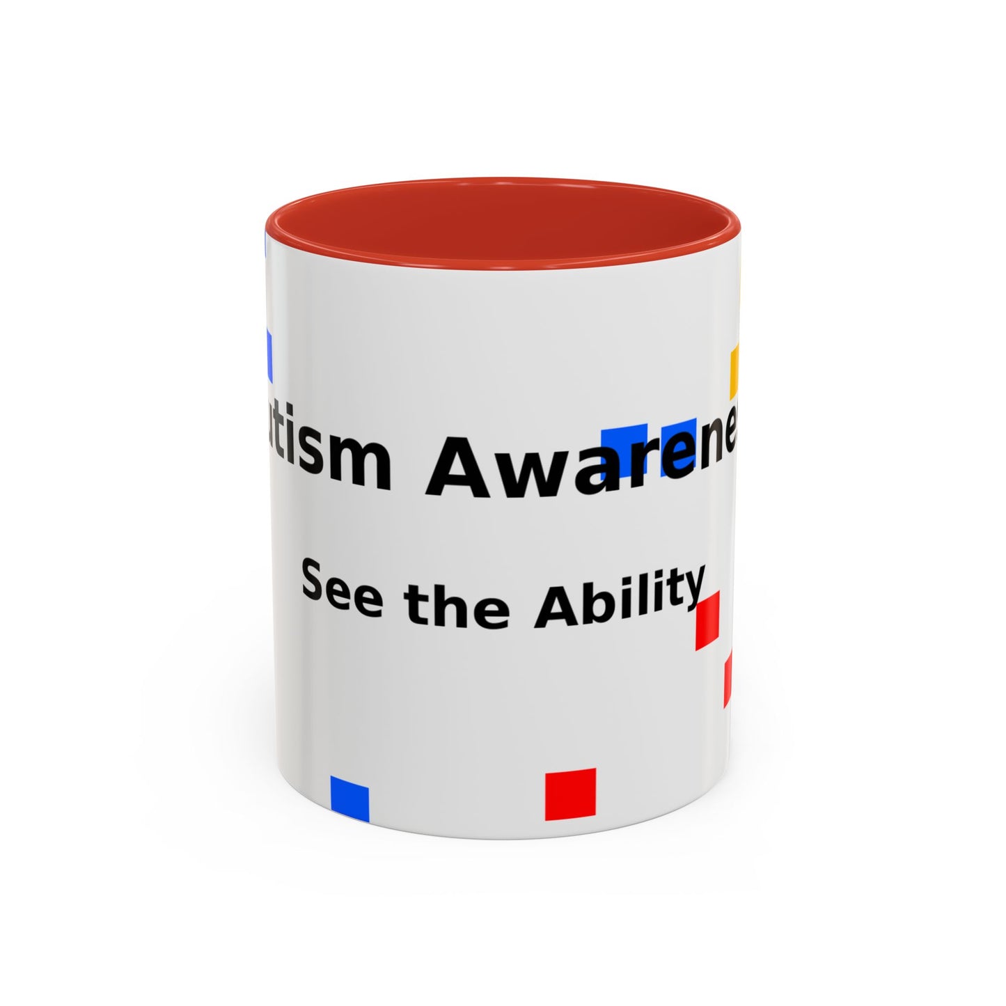 Autism Awareness Accent Mug - "See the Ability" Coffee Cup