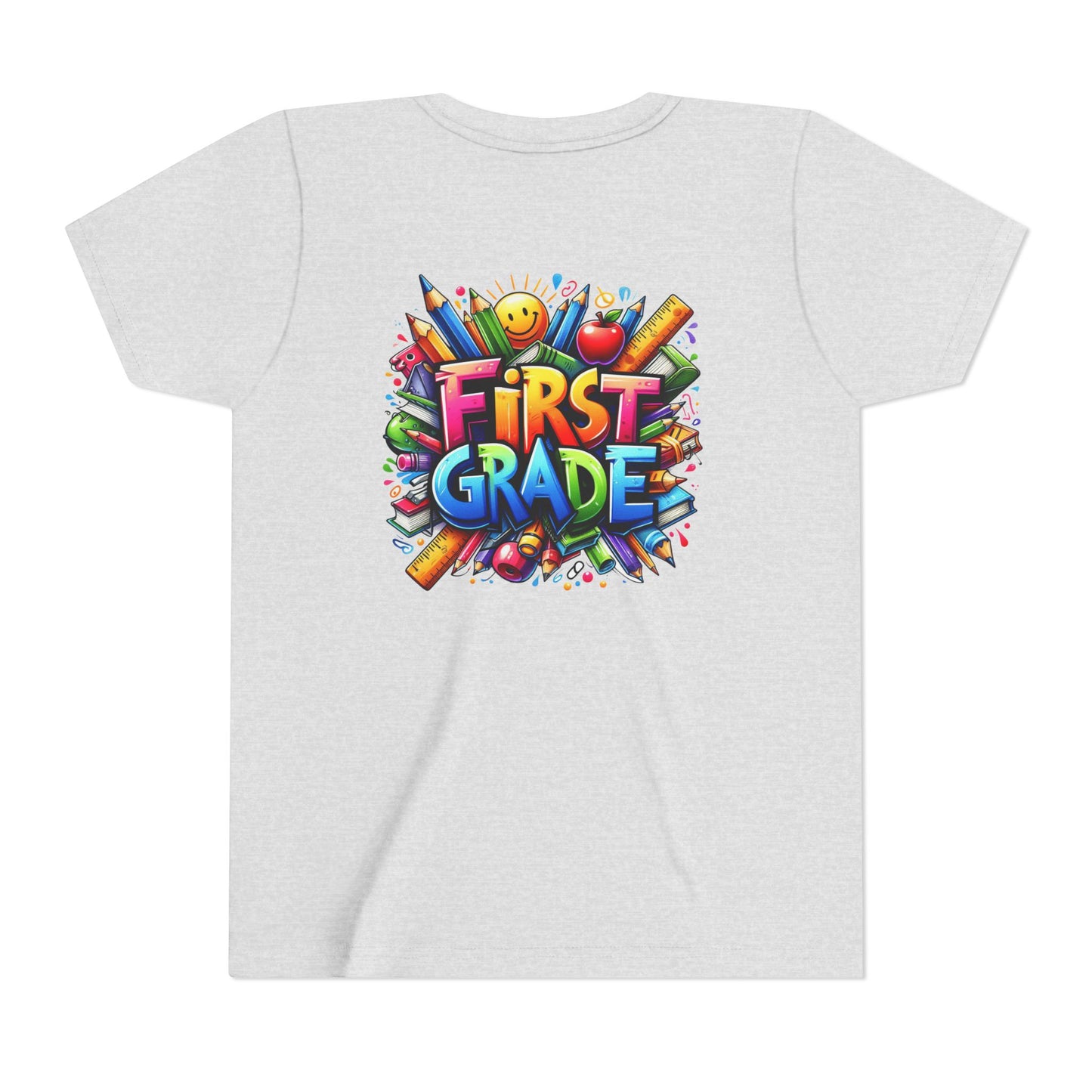 First Grade Kids Tee — Colorful Back-to-School Shirt for Boys & Girls