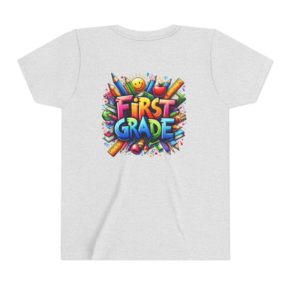 First Grade Kids Tee — Colorful Back-to-School Shirt for Boys & Girls