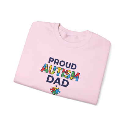 Proud Autism Dad Crewneck Sweatshirt