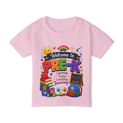 Welcome to Pre-K Toddler T-Shirt — Colorful Back-to-School Preschool Shirt