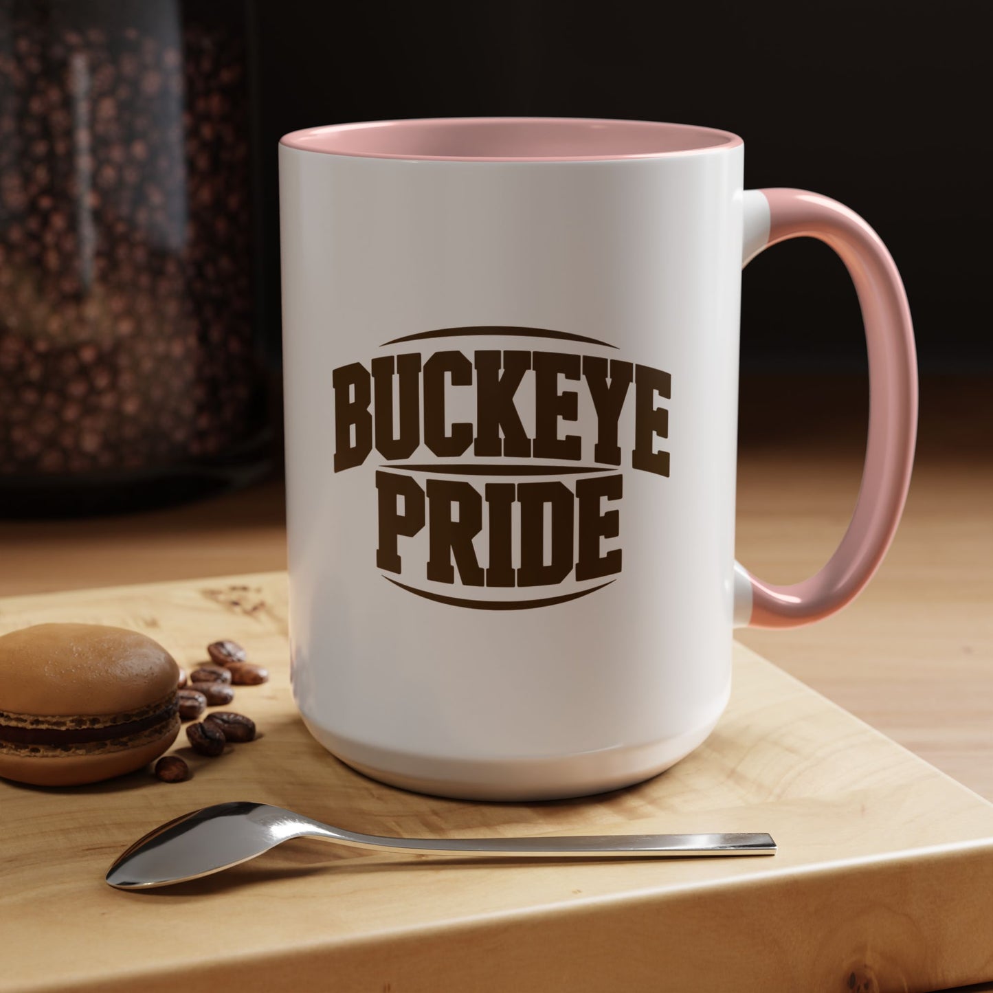 Buckeye Pride Accent Coffee Mug — School Spirit Ceramic Mug