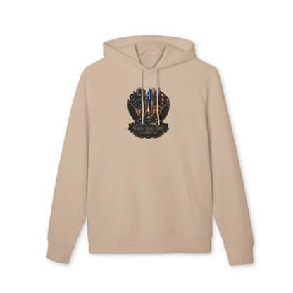 9/11 Memorial Hoodie - We Will Never Forget Tribute Pullover