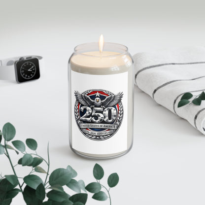 250th USA Anniversary Scented Soy Candle — 1776–2026 Patriotic Eagle 13.75oz