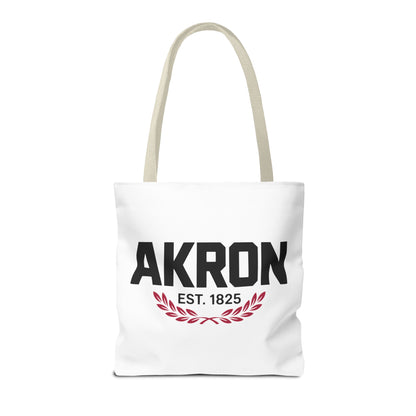 Akron Est. 1825 Tote Bag — City Pride Canvas Tote