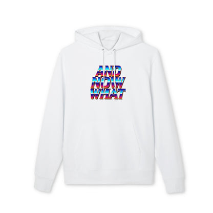 And Now What Hoodie — Retro Gradient Text Pullover