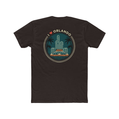 Orlando Fountain Retro Graphic Tee — I  Orlando Travel T‑Shirt