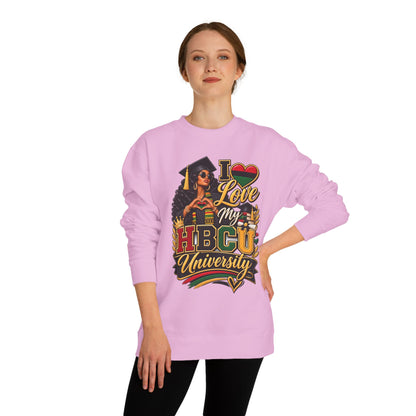 HBCU Pride Sweatshirt — "I Love My HBCU University" Alumni Crewneck