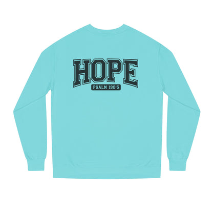 Hope Sweatshirt – 'Psalm 130:5' Inspirational Christian Crewneck