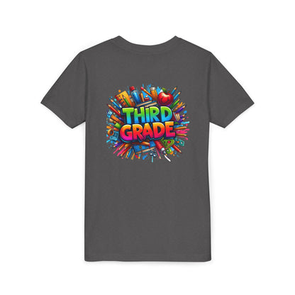 Third Grade Kids' T-Shirt – Colorful School Supplies Back-to-School Tee
