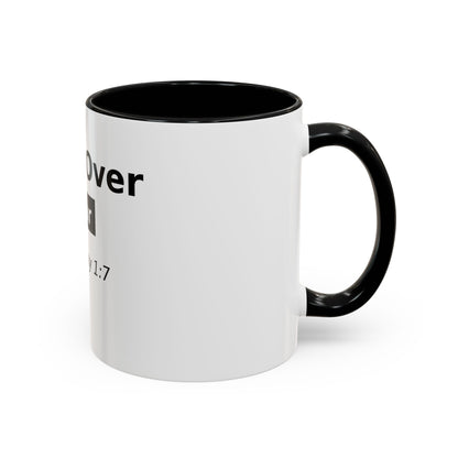 Faith Over Fear Coffee Mug — 2 Timothy 1:7 Inspirational Accent Mug