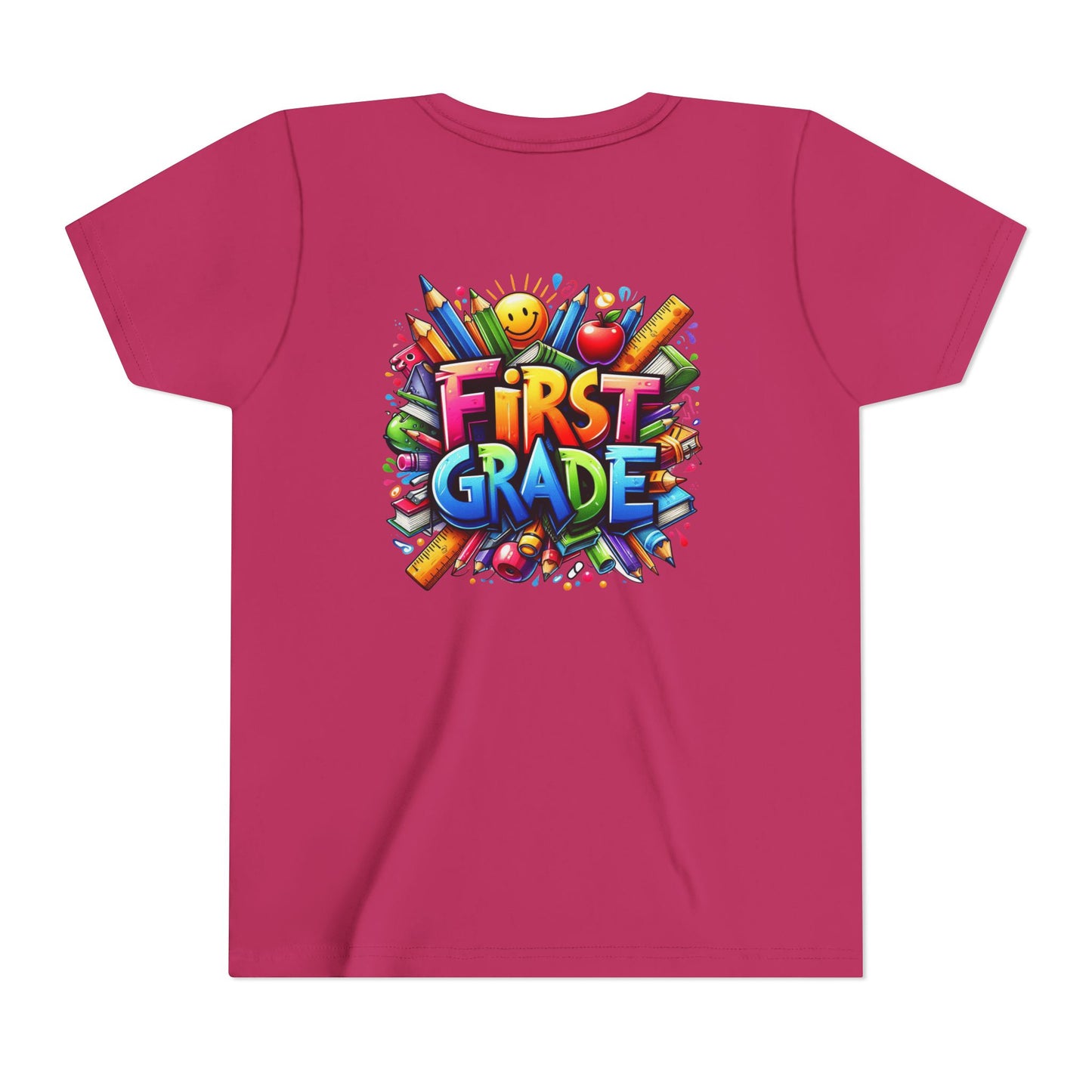 First Grade Kids Tee — Colorful Back-to-School Shirt for Boys & Girls