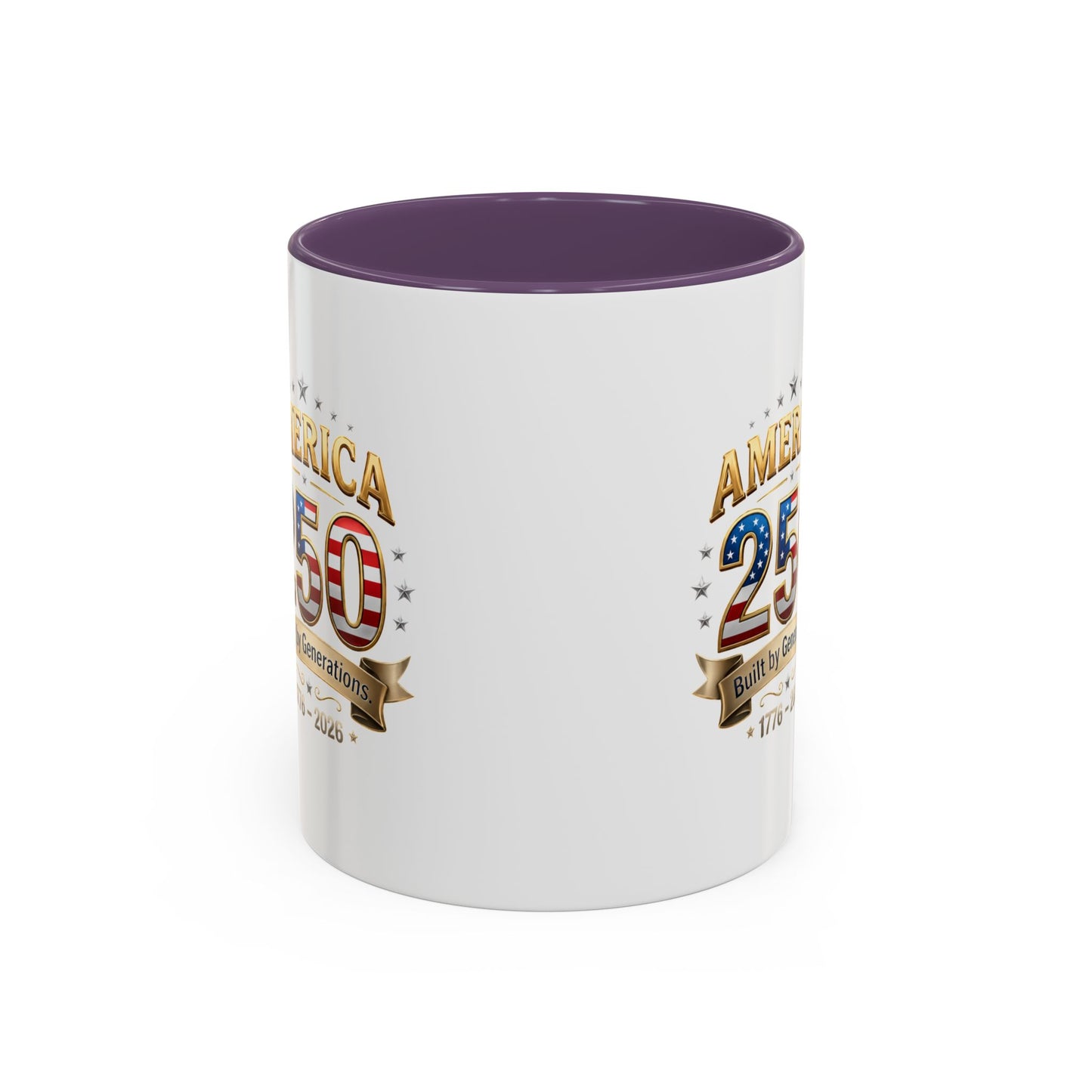 America 250 Coffee Mug — Patriotic 1776–2026 Anniversary Accent Mug