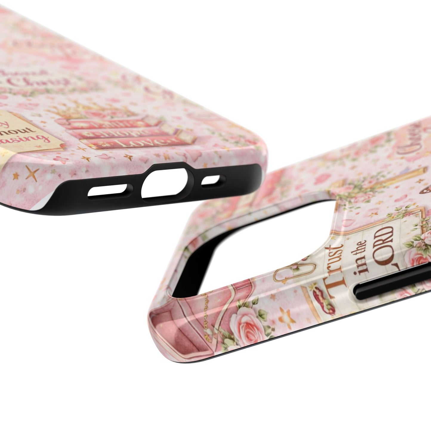 Anchored In Christ Phone Case | Christian floral iPhone Case