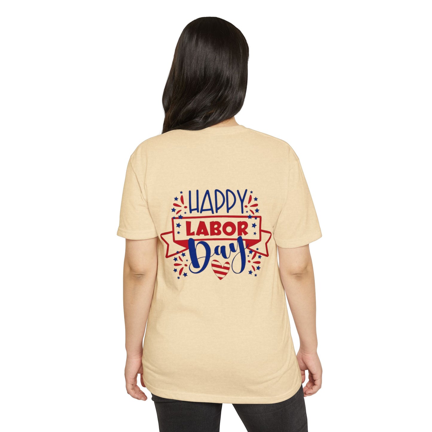 Labor Day T-Shirt - "Happy Labor Day" Patriotic Graphic Tee