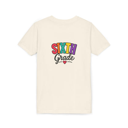 Sixth Grade Youth Tee – Colorful Back to School Shirt