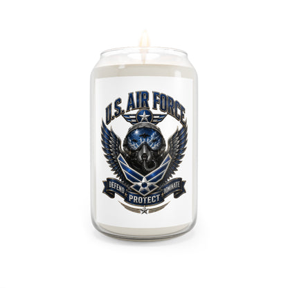 U.S. Air Force Emblem Soy Candle – 13.75 oz Scented Jar (Defend Protect Honor)