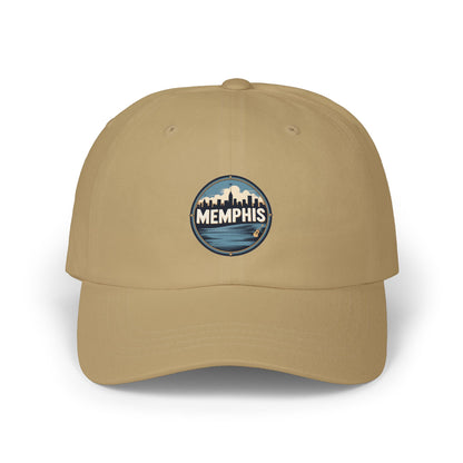 Memphis Skyline Dad Cap — Vintage Circle Patch Hat