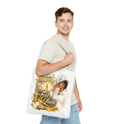 First Lady 'Blessed & Highly Favored' Tote Bag