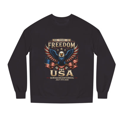 Freedom USA Eagle Sweatshirt — Patriotic 4th of July Crewneck