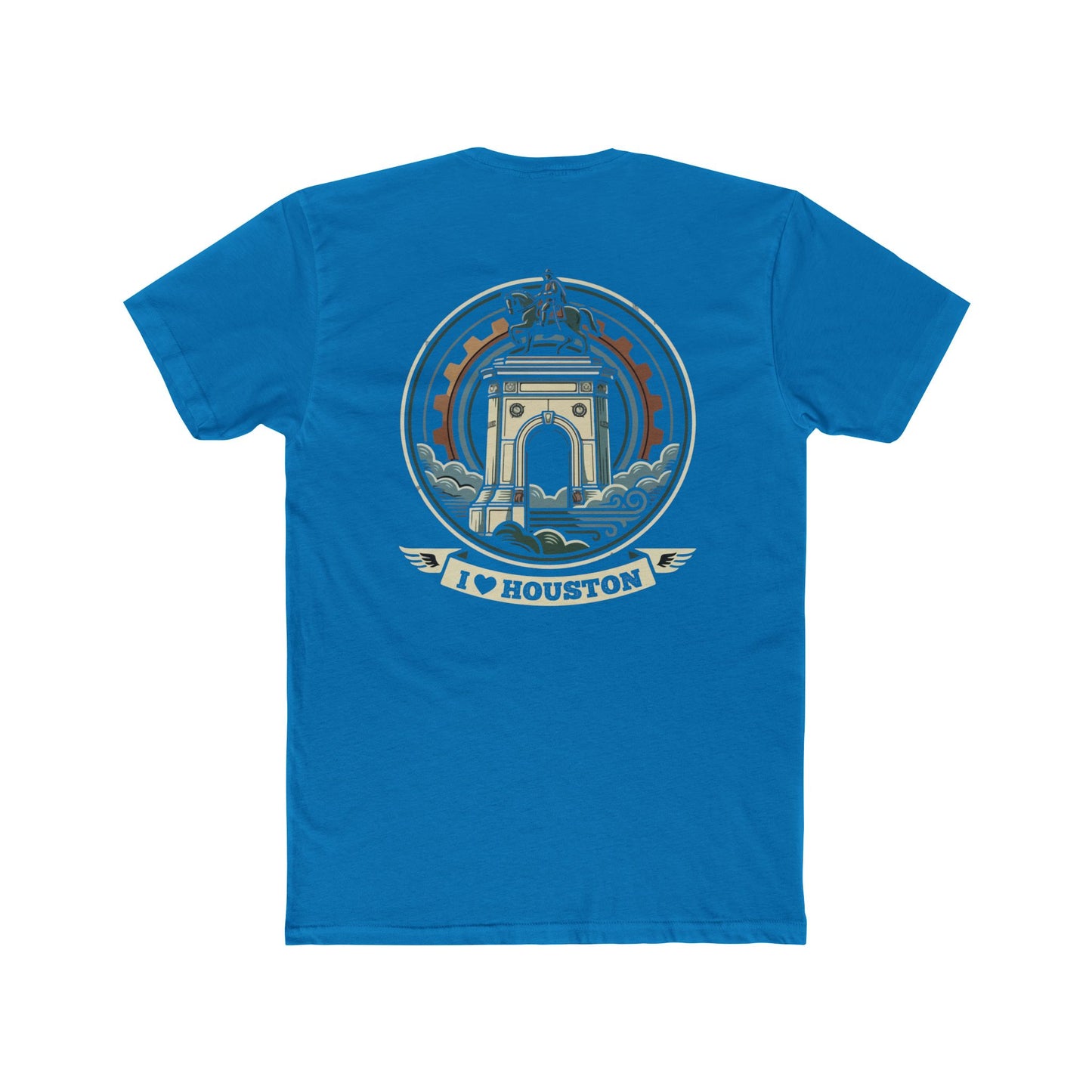 I  Houston T-Shirt — Vintage Monument Cityscape Tee for Locals & Tourists