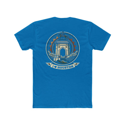 I  Houston T-Shirt — Vintage Monument Cityscape Tee for Locals & Tourists