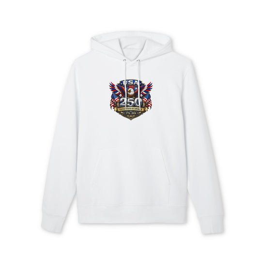 Patriotic USA 250th Anniversary Hoodie — Eagle Flag Emblem