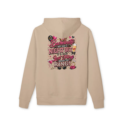 Bachelorette Night Out Hoodie — "It's Her Last Night" Party Pullover