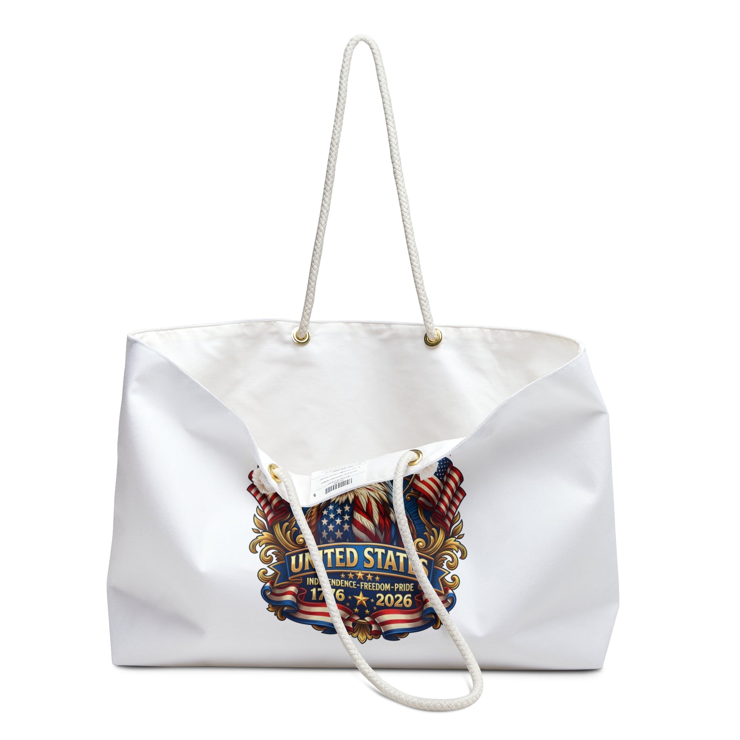 Patriotic Weekender Bag — United States 250th Anniversary Eagle & Fireworks
