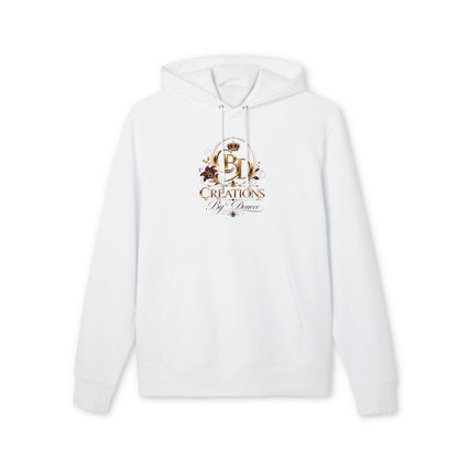 Creations By Donece Logo Hoodie — Floral Gold Emblem Sweatshirt