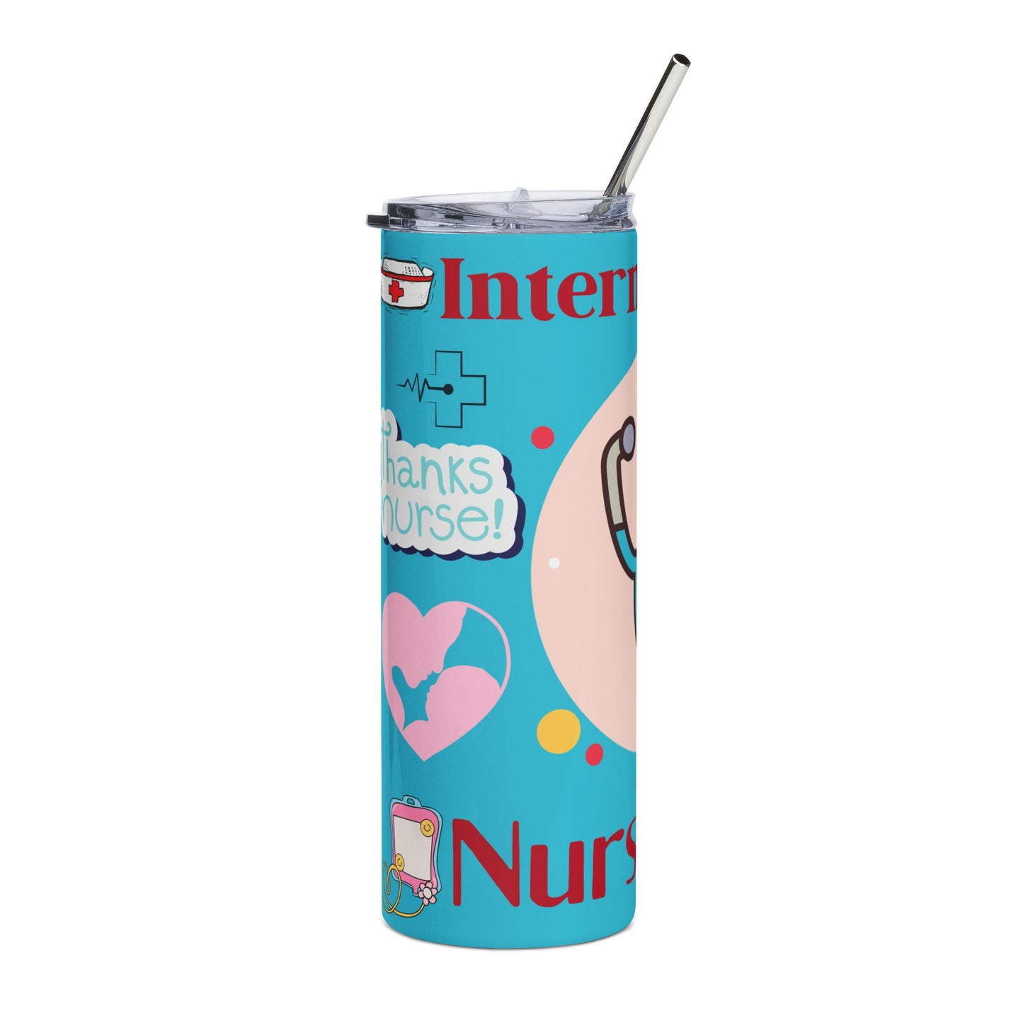 20oz Nurse Tumbler — "Thanks Nurse!" International Nurse Day Stainless Steel Travel Cup